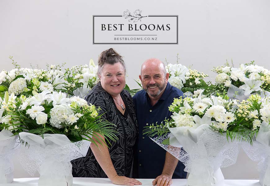 Jo-Ann Moss and Philip Selwyn, Owners of Best Blooms Florist, Auckland